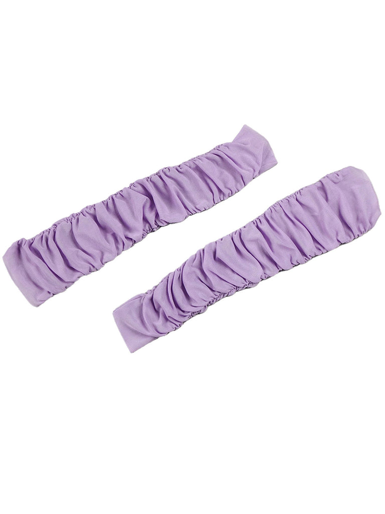 [Vorverkauf] Lavendel 1960er 3D Blume Gerüschtes Netz Kleid