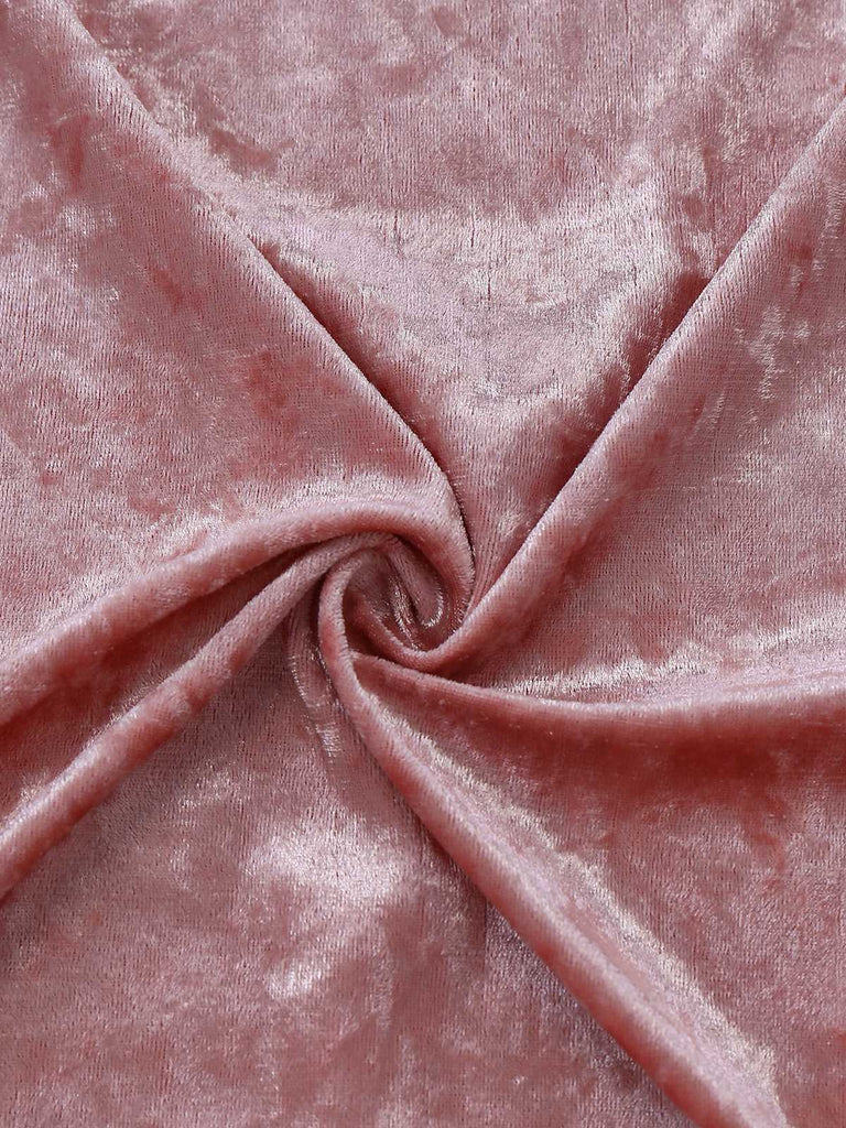 [Vorverkauf] Rosa 1930er Samt Spitze Blumen Stickerei Robe