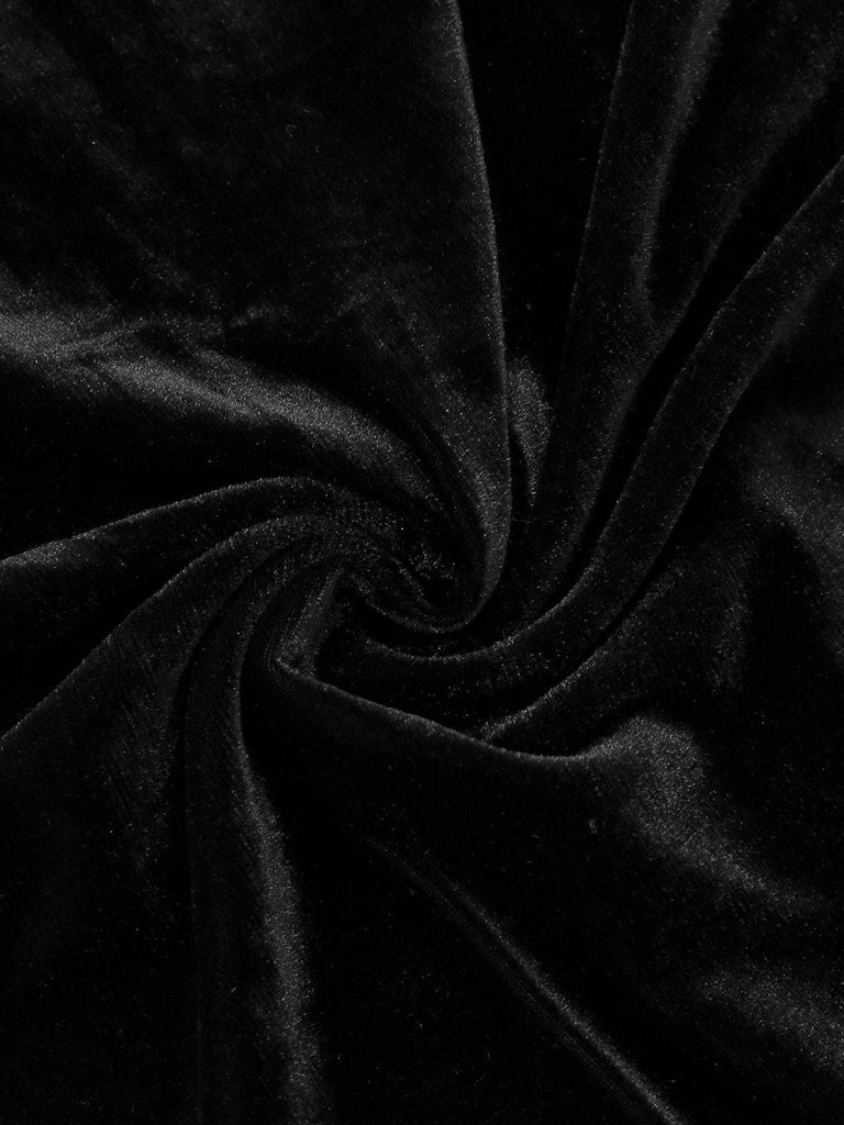 [Vorverkauf] Schwarz 1950er Feder Transparente Ärmel Leder Kleid