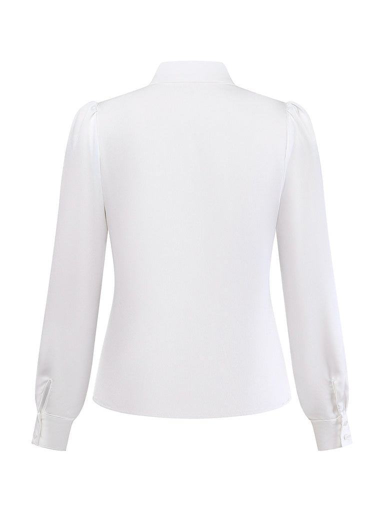 [Vorverkauf] 2PCS Weiß & Schwarz 1940er Bluse & Tartan Latzhose