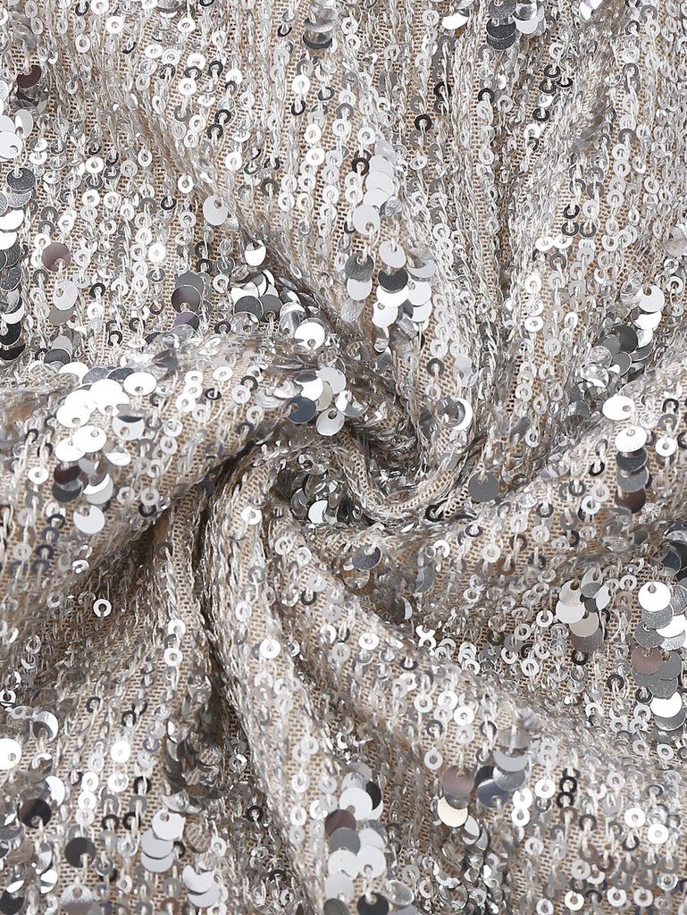 [Vorverkauf] [Übergröße] Schwarz 1950er Samt Pailletten V-Ausschnitt Langarm Kleid