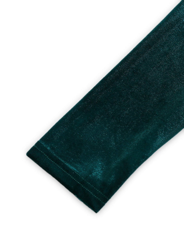 1930er Samt Schulterfrei Gerüschtes Seitenschlitz Kleid