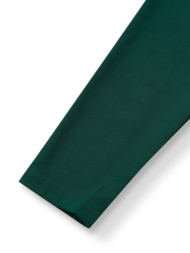 1930er Solide Gerüschtes V-Ausschnitt Gürtel Jumpsuit