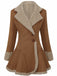 Vintage 1970er Revers Ausgestellter Saum Suede Jacke