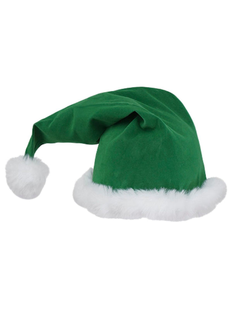 Rot & Grün 1960er Weihnachten Plüsch Trim Kleid Set