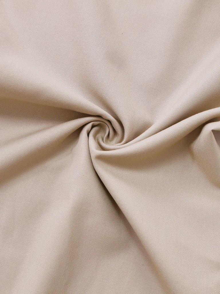 [Vorverkauf] Khaki 1960er Bogen Kragen Patchwork Jumpsuit