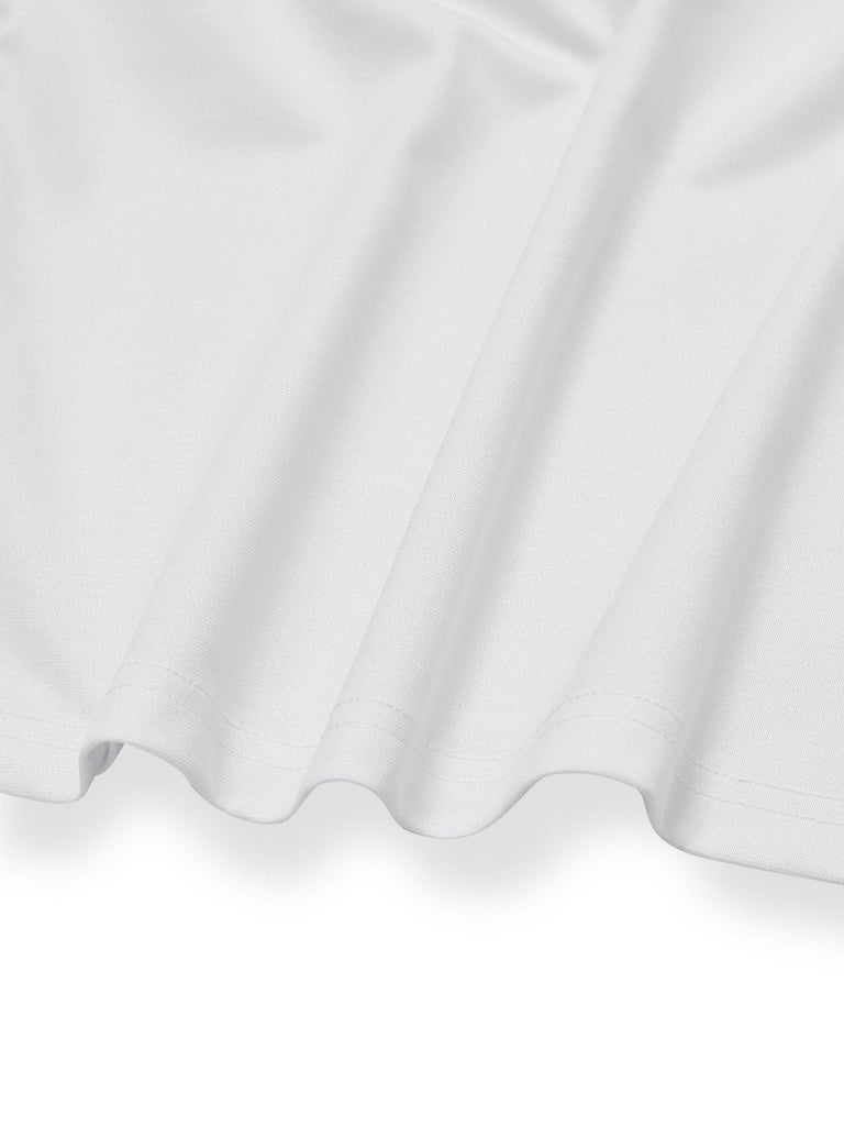 [Vorverkauf] Weiß 1940er Spitze Puffärmel Quadratischer Hals Top