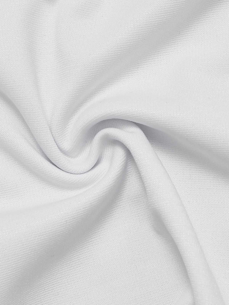 [Vorverkauf] Weiß 1940er Spitze Puffärmel Quadratischer Hals Top