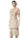 1920er Pailletten Perlen Fransen Charleston Kleid