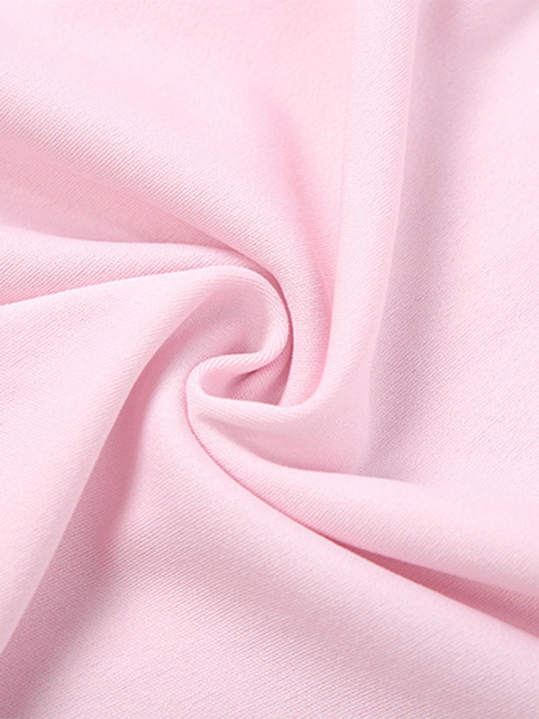 1980er Solide Trägerlos Plüsch Tailliert Top