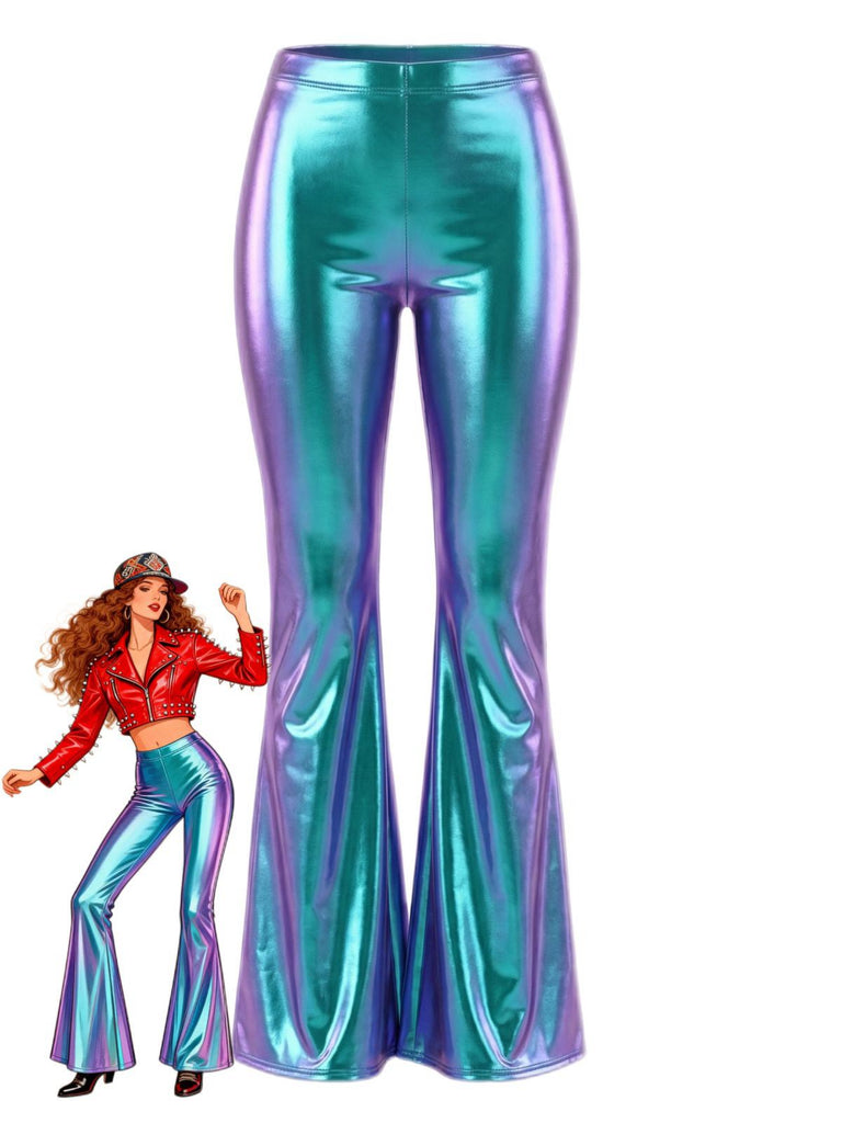 1970er Karneval Disco Ausgestellt Bein Hose