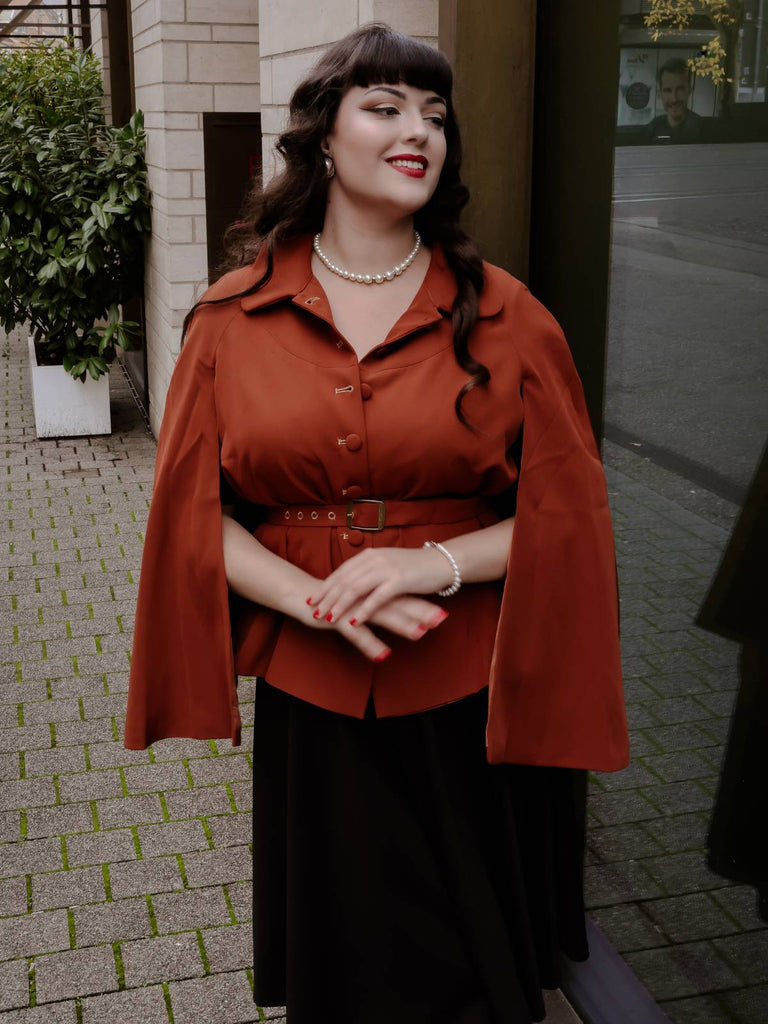 Kamelfarbener 1940er Reversmantel