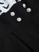 Schwarz 1930er Halloween Fledermaus Patchwork Jumpsuit