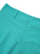 2PCS Blau 1950er Tropische Bluse & Shorts mit Gürtel