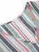 Multicolor 1930er Bayadere Streifen V-Ausschnitt Jumpsuit