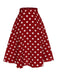 [Vorverkauf] 2PCS 1950er Solide Bluse & Polka Dots Rock