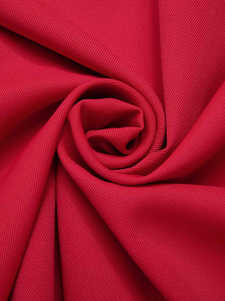 [Vorverkauf] Rot 1960er Bogen Patchwork Samt Kleid