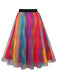 Multicolor 1950er Undeutlich Swing Masche Rock