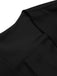 [Vorverkauf] Schwarz 1950er Solide Schleife Kurze Jacke & Straps Kleid