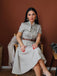 Braun 1940er Kleines Fensterkaro Plaid Kleid