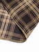 Hellbraun 1950er Plaid Plissiertes Rock