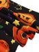 1950er Halloween Patchwork Gürtel Swing Kleid