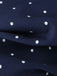 2PCS Blau 1950er Polka Dots Unterhemd & Strickjacke