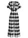 [Vorverkauf] 1930er Halloween Gingham Plaid Jumpsuit