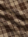 [Vorverkauf] Braun 1950er Plaids Revers Patchwork Kleid