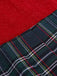 [Vorverkauf] Rot 1950er Tartan Plaids Patchwork Plissee Kleid