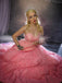 Rosa 1950er Glinda Wicked Glitter Netz Swing Kleid