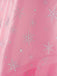 Rosa 1970er Glinda Wicked Pailletten Top & Swing Netz Rock