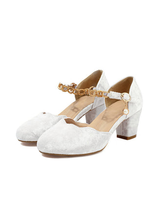 Vintage Biber Gold Kette Hohe Absätze