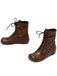 Vintage Stickerei Schnürung Innere Ferse Stiefel