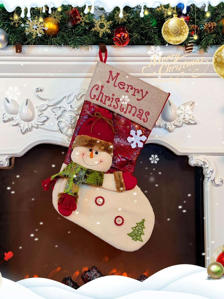 Frohe Weihnachten 3D Karikatur Strümpfe Geschenk Tasche