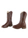 Retro Bestickt Leder Kalb Cowboy Stiefel