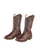 Retro Bestickt Leder Kalb Cowboy Stiefel