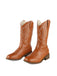 Retro Bestickt Leder Kalb Cowboy Stiefel