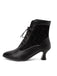 Spitze Leder Heel Vintage Stiefel