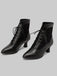 Spitze Leder Heel Vintage Stiefel