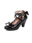 Lackleder Bogen Lolita High Heels