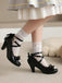 Lackleder Bogen Lolita High Heels