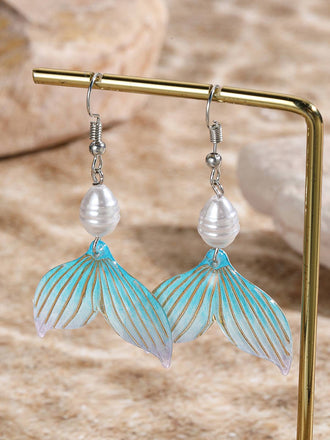 Perle Meerjungfrauen Tail SeaHülse Ohrhänger