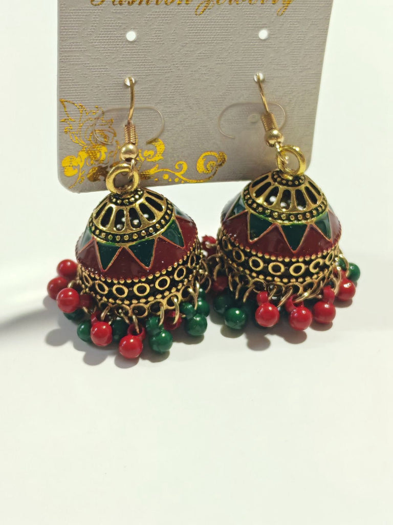 Mehrfarbig Vintage Bohemien Beading Ohrringe