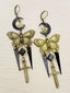 Vintage Gothic Schmetterling Schwert Sterne & Mond Ohrringe