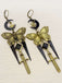 Vintage Gothic Schmetterling Schwert Sterne & Mond Ohrringe