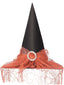 Halloween Netz Patchwork Spitz Hexe Hut