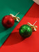 Weihnachten Ball Bogen Pailletten Stud Ohrringe