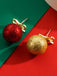 Weihnachten Ball Bogen Pailletten Stud Ohrringe