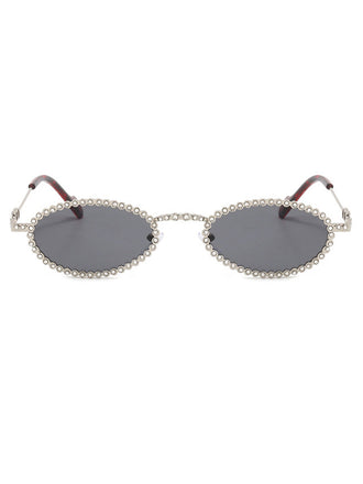 Vintage Diamant Ovaler Rahmen Sonnenbrille